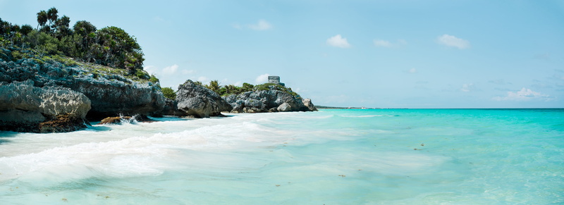 blue water, 2K, beauty in nature, mexico, white sand, sunny, mayan, rock - object, outdoors, turquoise colored, day, blue, coba, pacific, beach, rock