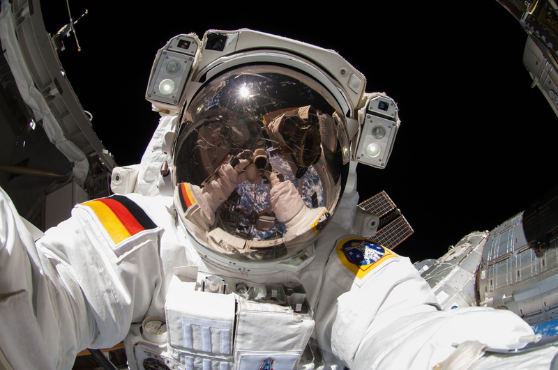occupation, space selfies astronaut earth international space station alexander gerst, protective mask - workwear, healthcare and medicine, protection
