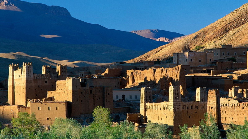 mountains, morocco, ruins, atlas, 1080P