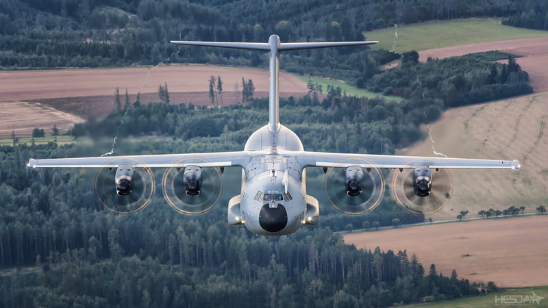 The German air force, Airbus Military, 1080P, HESJA Air-Art Photography, Forest, Airbus A400M Atlas, A400М, Military transport aircraft