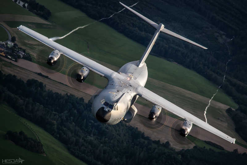 A400М, The German air force, The Effect Of Prandtl — Glauert, Forest, Field, Military transport aircraft, HESJA Air-Art Photography, Airbus Military, Airbus A400M Atlas