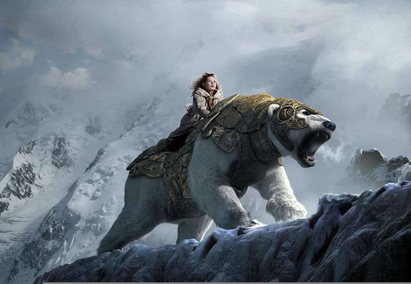 cold temperature, travel, asia, outdoors, snow, movie, people, mammal, bear, one person, day, mountain, girl, narnia, screenshot, mountains, men, the Golden compass