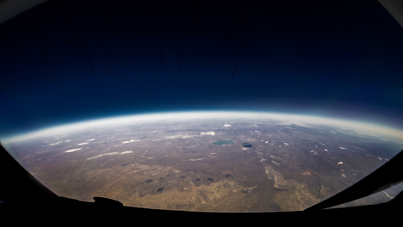 viewed, aerial, horizon, airplane, horizon over land, aircraft, air vehicle, cloud - sky, sky, outer, transportation, environment, outdoors, flying, nature