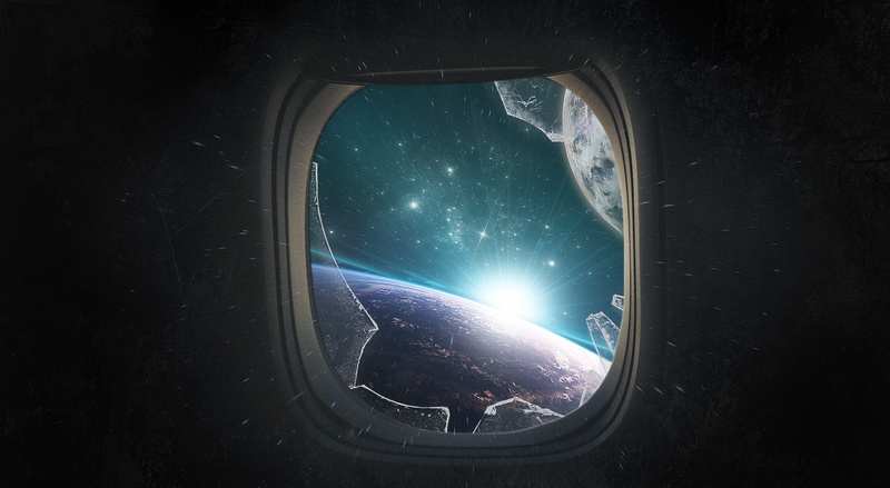 night, nature, mode of transportation, illustration, travel, vehicle interior, sky, Space, viewed, reflection, motor vehicle, lens flare, Stars, transportation