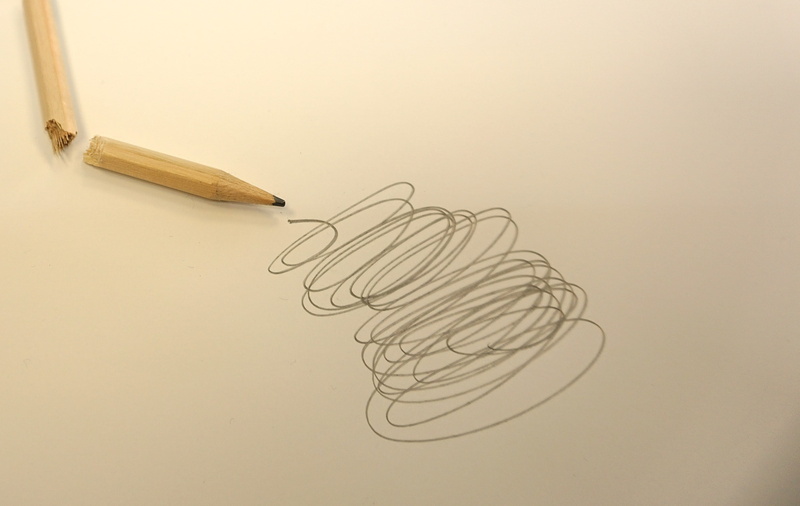 scribble, colored background, man made, draw, equipment, art and craft, close-up, activity, sketch, spiral, man made object, 4K, broken, white color, copy space