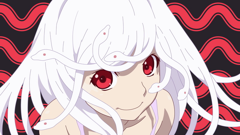 anime, event, Monogatari Series, creativity, pattern, representation, white color, focus on foreground, red, craft, indoors, Sengoku Nadeko, close-up, celebration