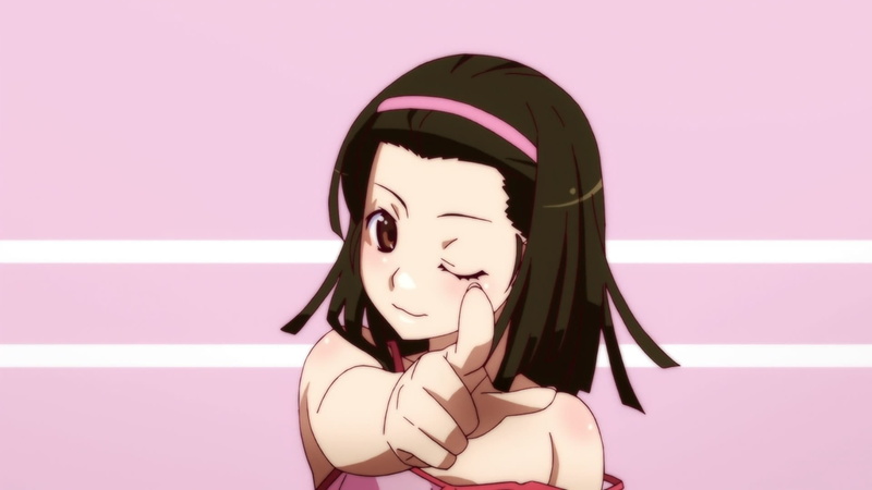 human face, Sengoku Nadeko, young adult, anime girls, front view, pink color, anime, human representation, pink background, art and craft, lifestyles, hairstyle