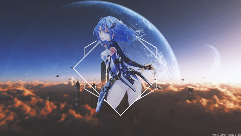 anime, Lacia, picture-in-picture, Beatless, 4K, anime girls