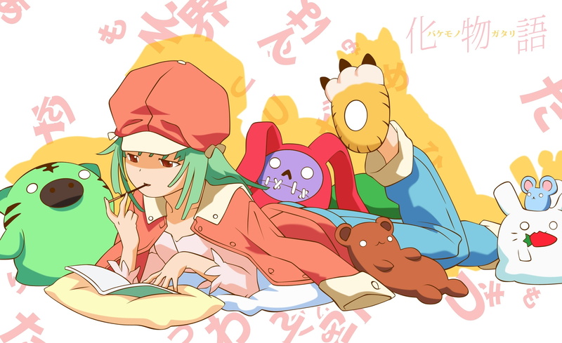 representation, multi colored, sport, people, creativity, childhood, pets, mammal, exercising, anime, 1080P, art and craft, domestic, Monogatari Series