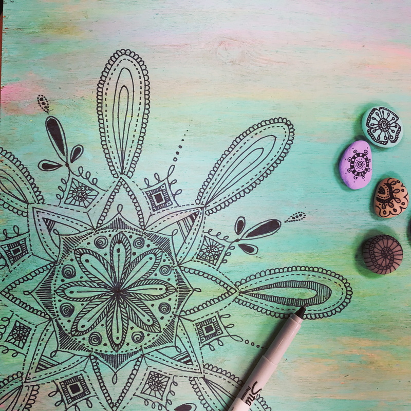 high angle view, indoors, finance, floral pattern, doodling, craft, creativity, pens, close-up, still life, green color, making money, backgrounds, paper