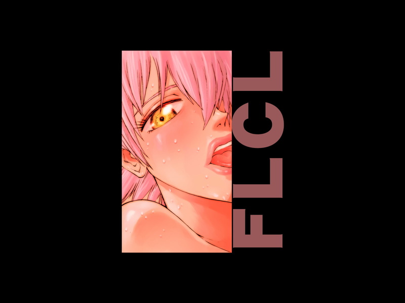 720P, human representation, FLCL, body part, illuminated, black background, anime, paper, representation, transfer print, copy space, close-up, no people