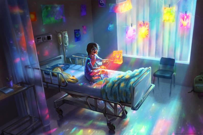 720P, education, one person, looking, full length, young adult, teddy bears, futuristic, child, indoors, technology, multi colored, holding, hospital
