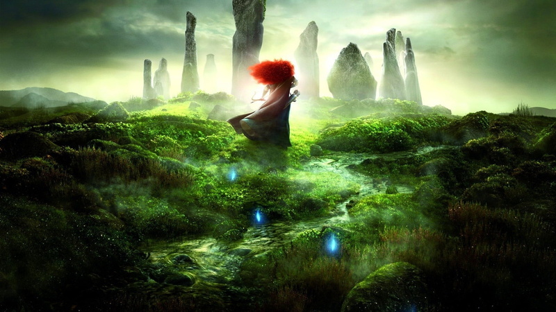 Disney, scenics - nature, animated movies, movies, digital composite, cloud - sky, tree, water, motion, no people, art and craft, 1080P, day, tranquil scene