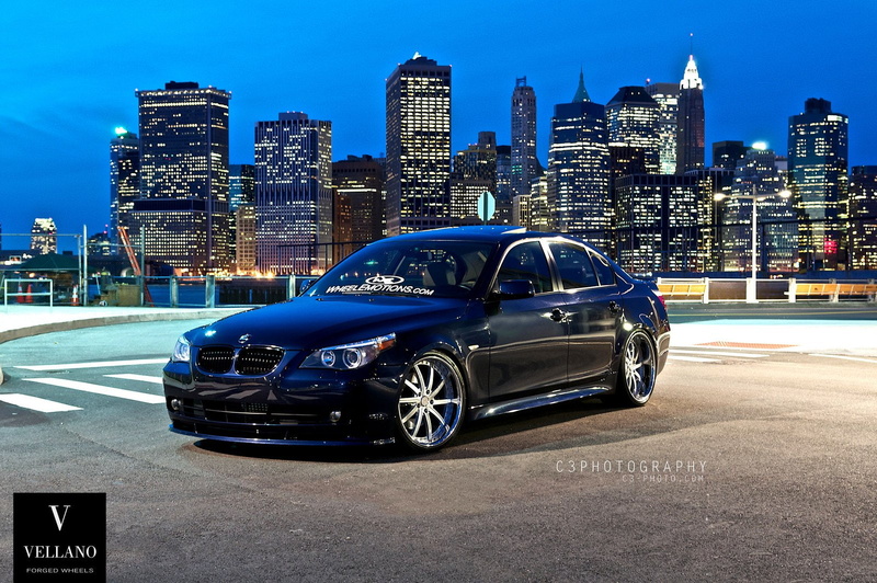 tuning, e60, cars, 720P, blue, vellano, wheels, bmw, germany, 5 series