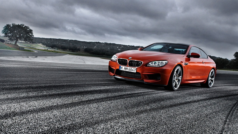 BMW M6, coupe, red cars, BMW, vehicle, 1080P, car