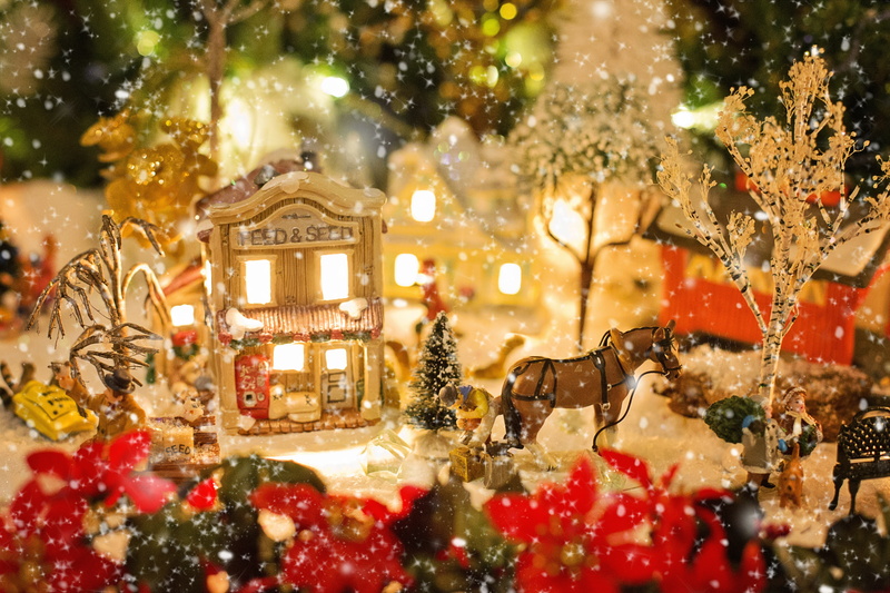 Snow, Horse, 5K, Ligths, Holiday, Christmas