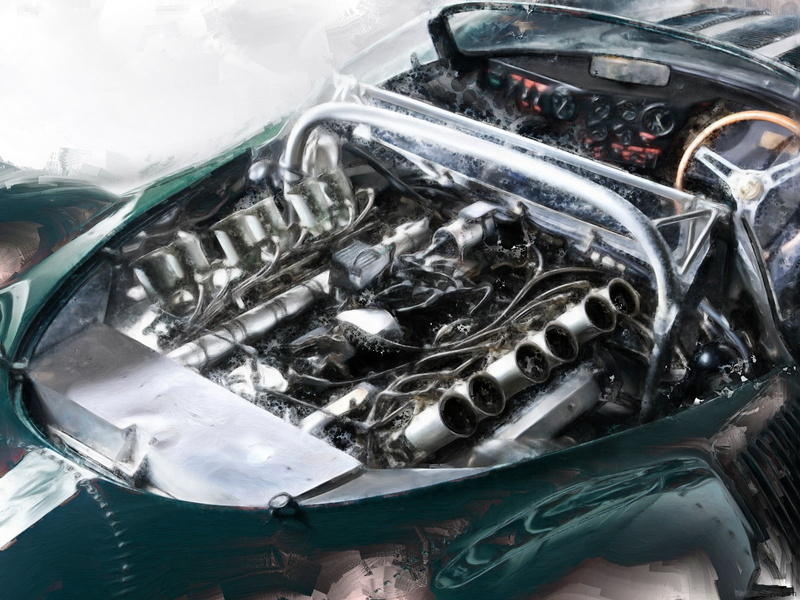 shiny, vehicle, motor vehicle, Jaguar XJ, high angle view, vehicle part, metal, close-up, engine, chrome, mode of transportation, day, mechanic, motorcycle