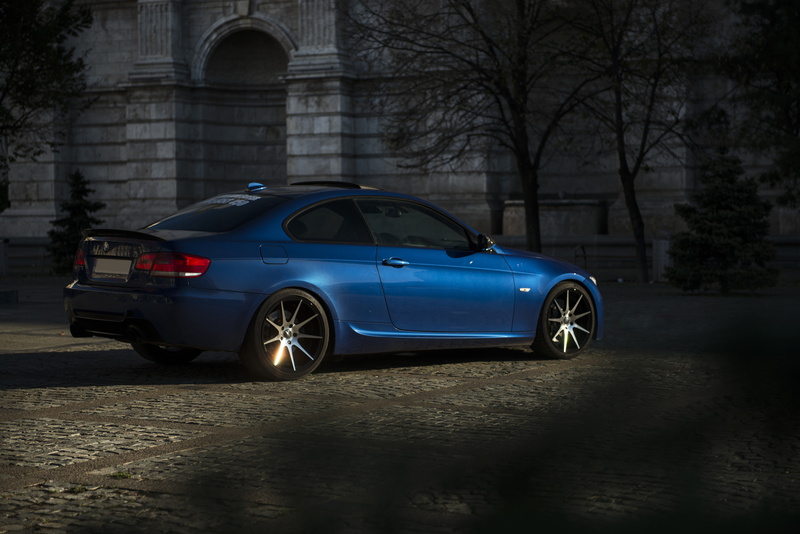 Drives, Back, E92, The evening, Deep Concave, 5K, Blue, Bumper, Tuning, BMW