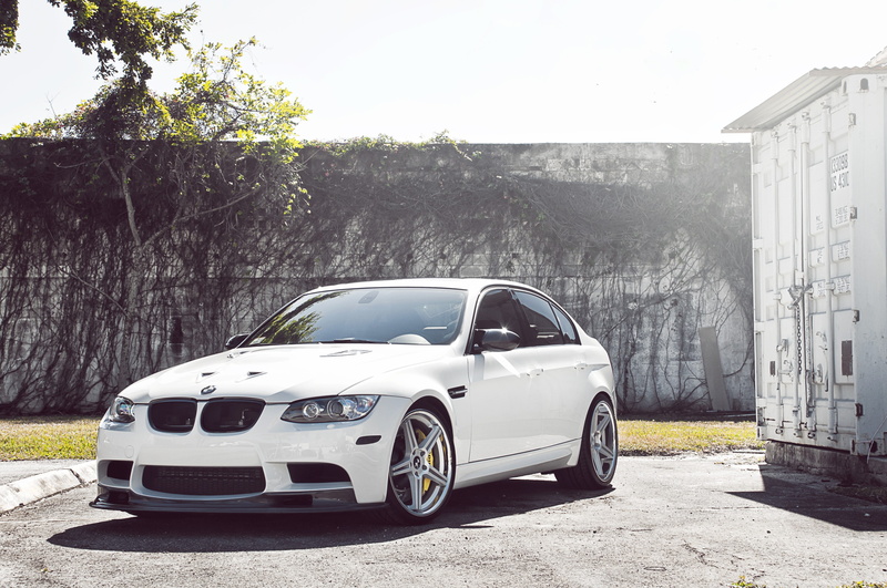 4K, bmw, tree, m, wheels, e, e90, M3, white