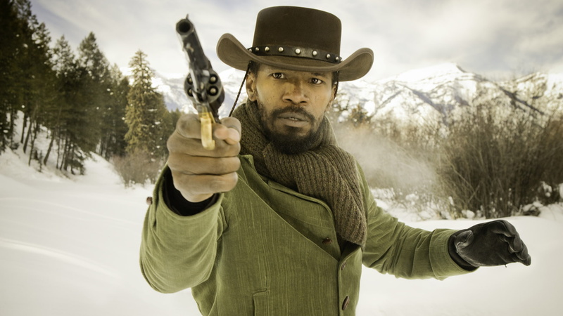 1080P, men, unchained, django, jaime, revolver, weapons, hat, foxx