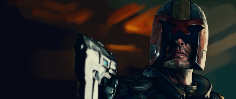gun, Dredd, Judge Dredd, helmet, 2K