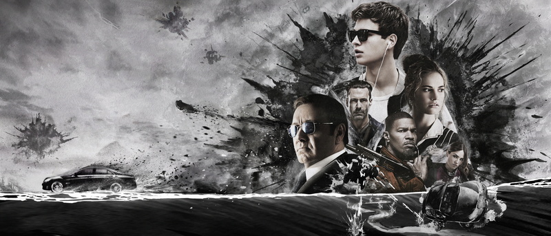 Jamie Foxx, Kevin Spacey, 2017, Ansel Elgort, Eiza González, 5K, 5K, Baby Driver, Jon Hamm, Lily James