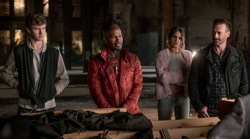 Ansel Elgort, Jamie Foxx, Jon Hamm, Baby Driver, Eiza Gonzalez, Movie, 1080P