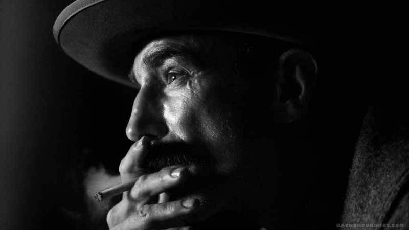 smoke, 1080P, monochrome, movies, hat, cigarettes, Daniel Day-Lewis, There Will be Blood, profile