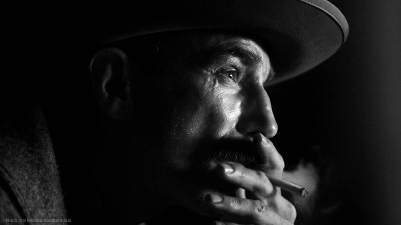 profile view, 1080P, looking, headshot, cigarettes smoke there will be blood monochrome profile daniel day lewis, smoking issues, clothing, adult, studio shot