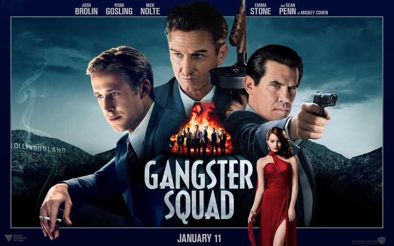 poster, 1080P, squad, movie, movies, gangster