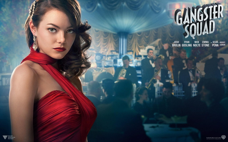 stone, 1080P, emma, movies, gangster, squad