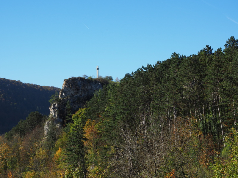 idyllic, tree, blaubeuren, jerk, no people, growth, day, plant, low angle view, sky, land, landscape, mountain, clear sky, scenics - nature, green color