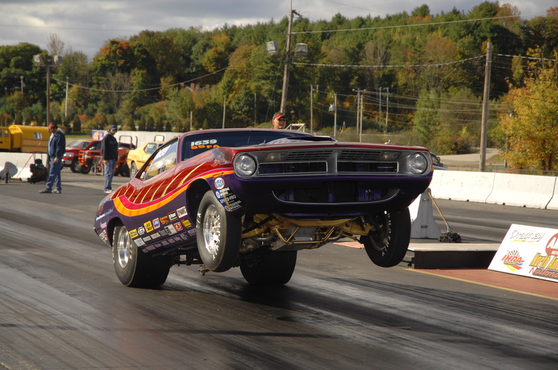 race, 4K, Plymouth Barracuda, coloring. tuning, jerk, car, two-door, start