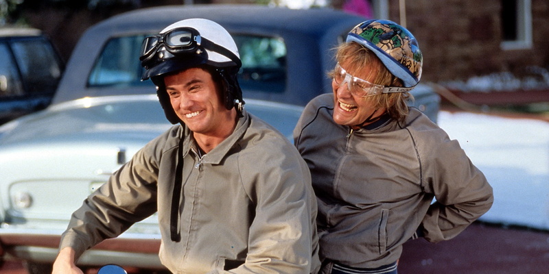 1080P, glasses, togetherness, transportation, waist up, mature adult, two people, fashion, dumb and dumber to, smiling, mature men, adult, mode of transportation