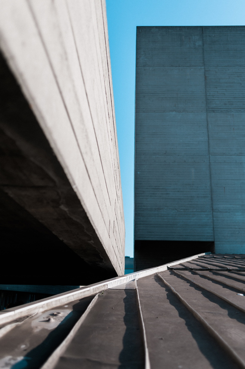 Sky, Shadow, Day, Clear Sky, Brutalist, Blue, Transportation, City 