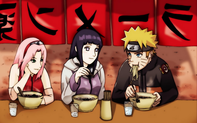 ramen, friends, restaurant, 2K, naruto, ichiraku