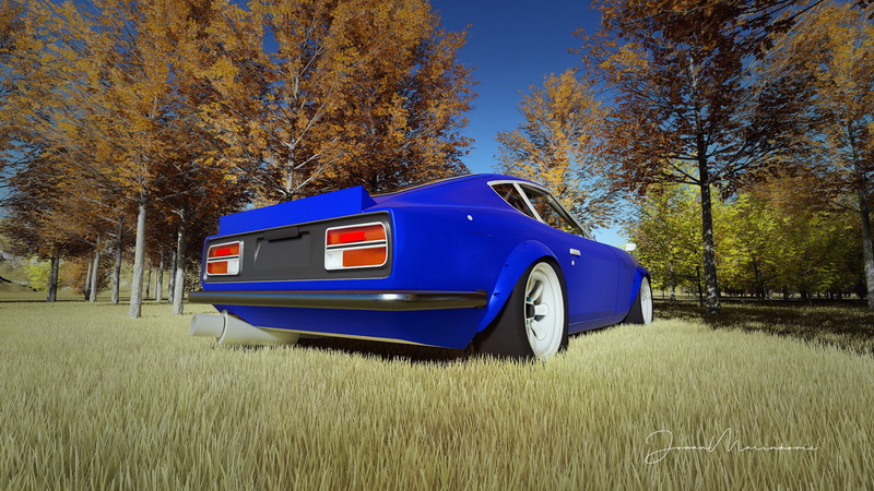 motor vehicle, beauty in nature, blue, day, tree, 1080P, rural scene, plant, change, land vehicle, nature, no people, field, autumn, growth, environment