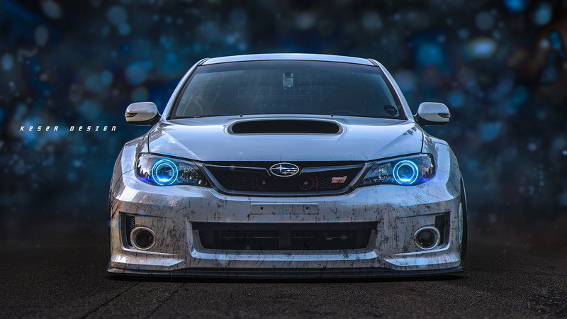 custom, photography, 1080P, car, Subaru Impreza WRX STi