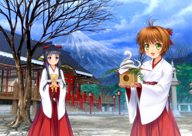 kero, captor, miko, daidouji, japanese, clothes, 4K, moonknives, kinomoto, card, tomoyo, sakura