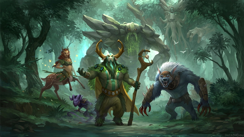 The Radiant, sculpture, Sandara, Riki, animal, Treant Protector, Ursa, monster - Fictional Character, statue, outdoors, water, wildlife, costume