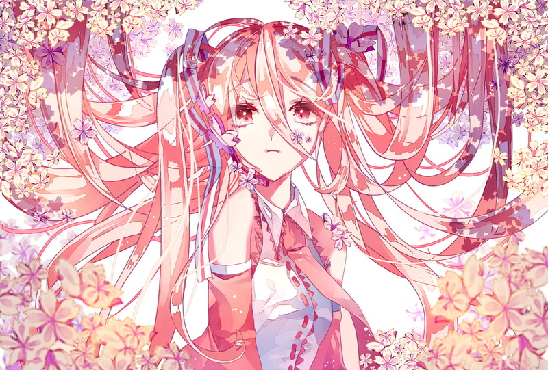 Sakura Miku, Vocaloid, 720P, Anime