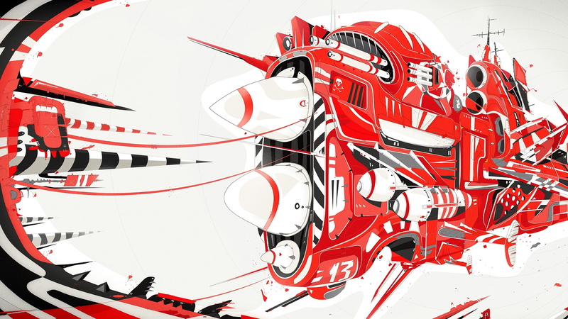 digital, spaceships, hd, pirates, background, matei, vehicles, 2K, artwork, apostolescu, ships, white, art, x