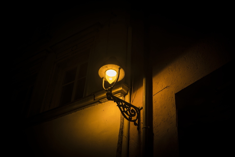 Lights, ceiling, historically, old, Long Exposure, architecture, street, building, Night, lichtspiel, no people, mood, electricity, electric lamp, city lights