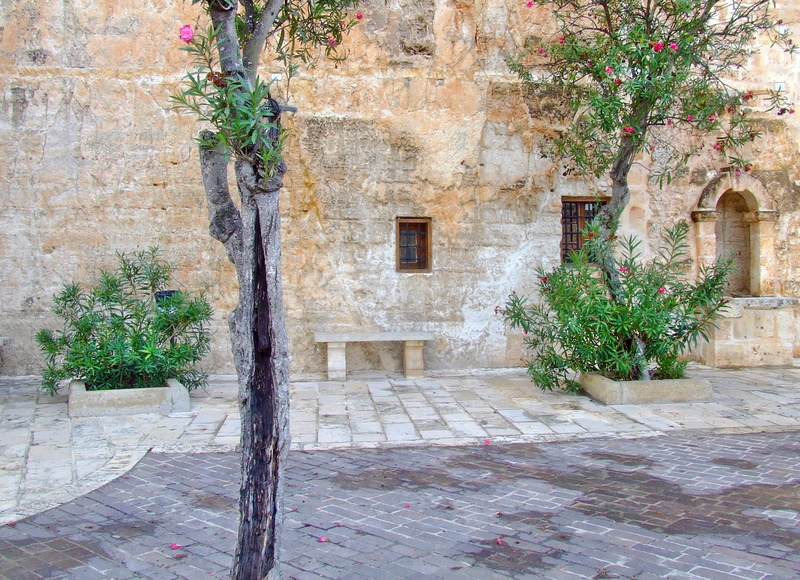 Mediterranean, built structure, traditional, simple, stone wall, wall, wall - building feature, scenic, architecture, stone walls, relax, tree, outdoor