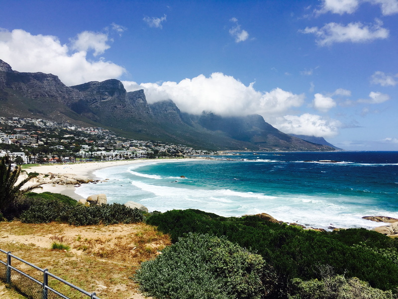 vacations, tranquility, land, hd, table mountain, travel, water, sky, tree, scenics, turquoise colored, 4K, Cape Town, sand, mountain, Camps Bay, tranquil scene