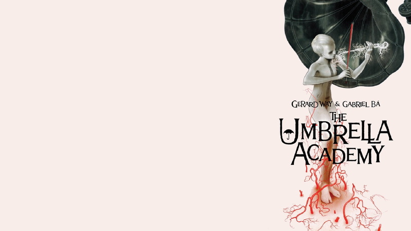 white background, 1080P, text, one person, the umbrella academy, copy space, lifestyles, women, close-up, studio shot, indoors, western script, human hand