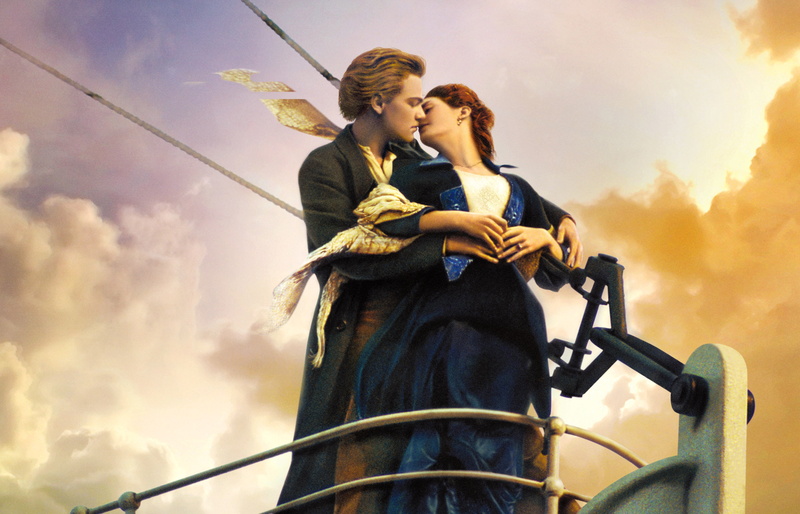 couple, sky, outdoors, kiss, couple - relationship, hd, nature, titanic, men, people, young adult, love, 5k, movies, two people, positive emotion, adult