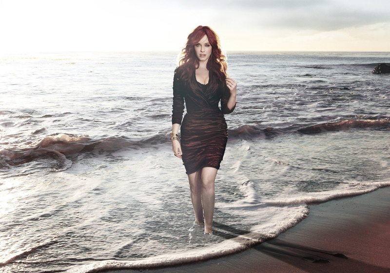 hendricks, girl, woman, female, babe, redhead, christina, actrees, celebrity, 720P