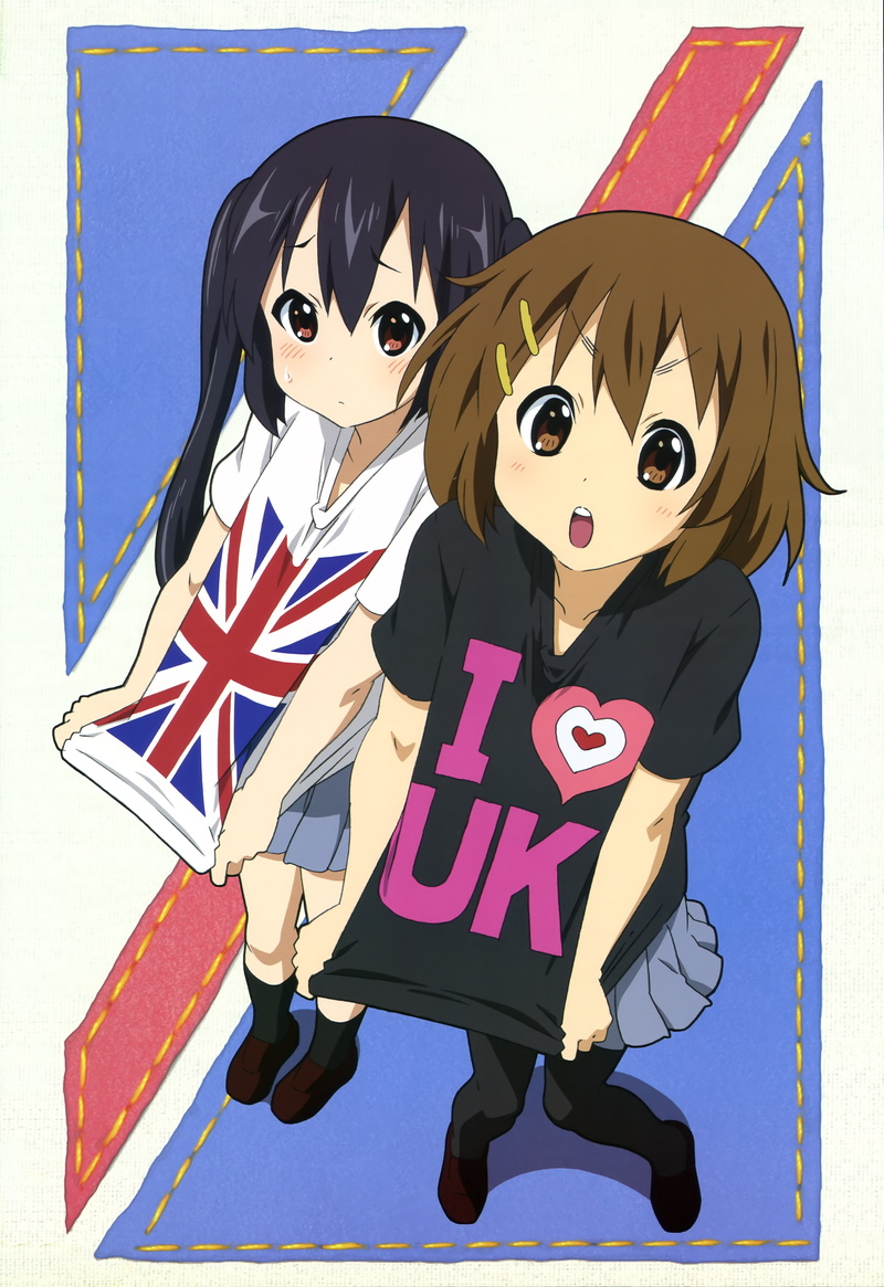 retro styled, happiness, 5K, emotion, celebration, archival, Nakano Azusa, people, K-ON!, event, anime girls, childhood, nature, Hirasawa Yui, men, mammal