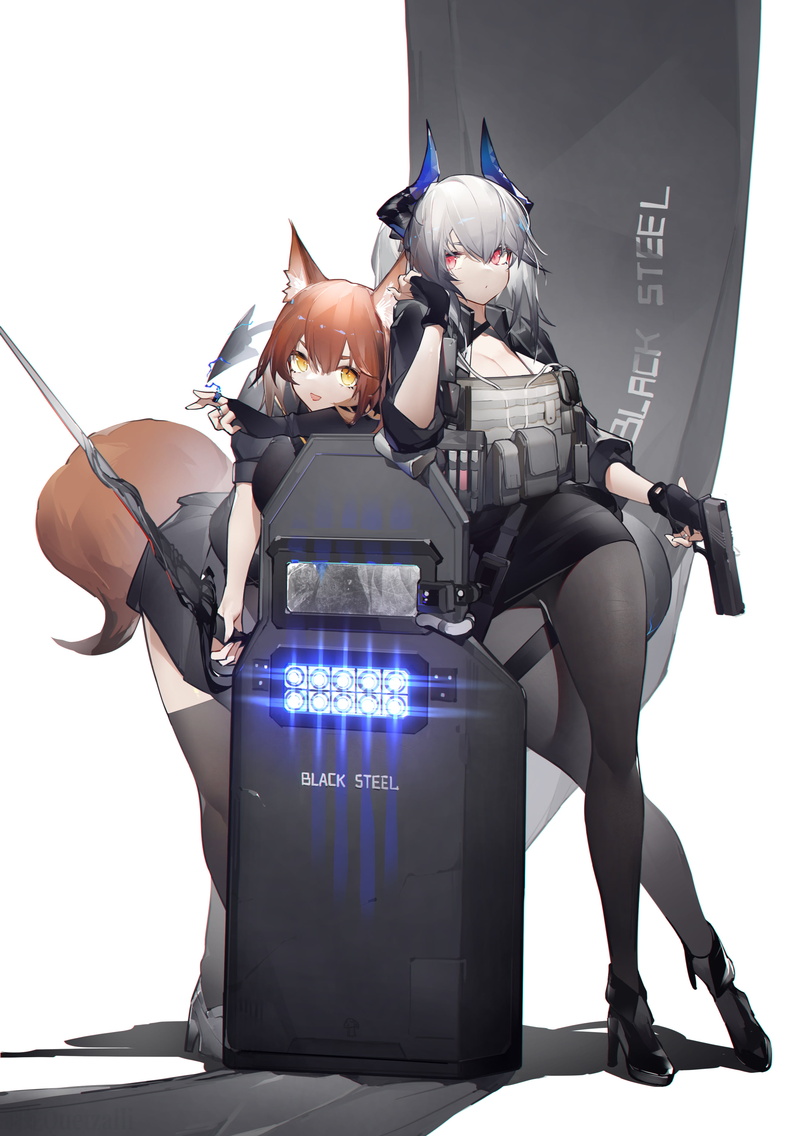 Liskarm(Arknights), YuShe Quetzalli, anime girls, 2K, anime, Arknights, Franka(Arknights)